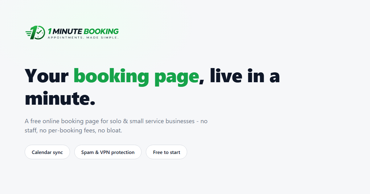 Booking Software for Interior Designers | 1minutebooking